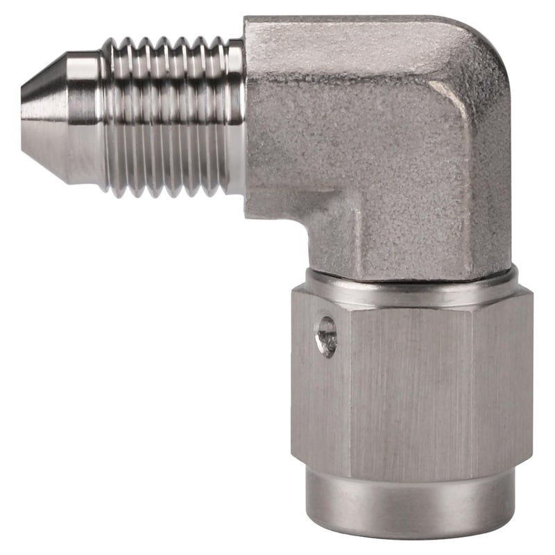 Podavelle 3AN Male to 3AN Female 90 Degree Swivel Stainless Steel Brake Fitting Adapter Coupler - Image 2