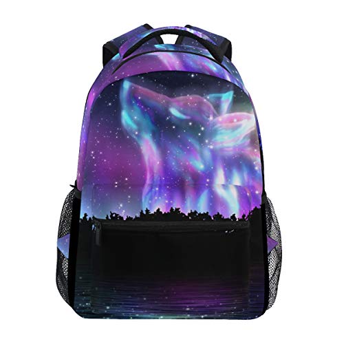 ZZKKO Forest Wolf Boys Girls School Computer Backpacks Book Bag Travel Hiking Camping Daypack - Image 1