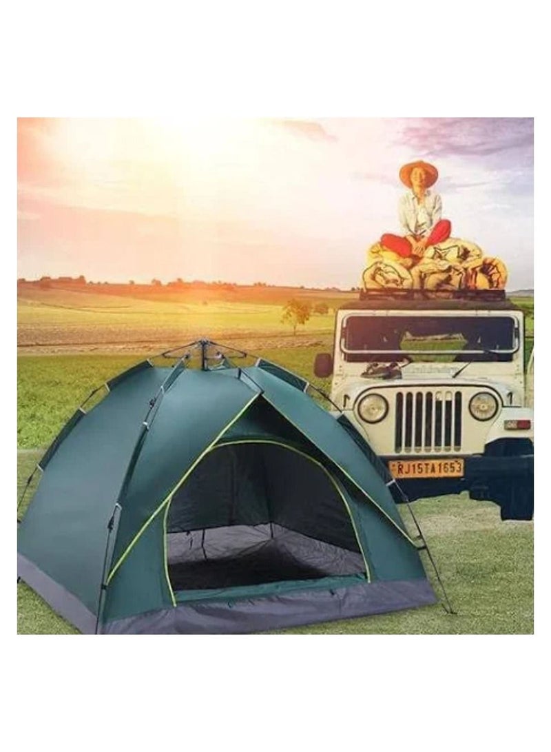 WALL BEAUTY Portable Outdoor Camping Tent | Waterproof Camping Tent 4 Person | Double Layer Outdoor Camping Tent | Instant Automatic pop up Camping Tent | Lightweight Outdoor Camping Tent - Image 3