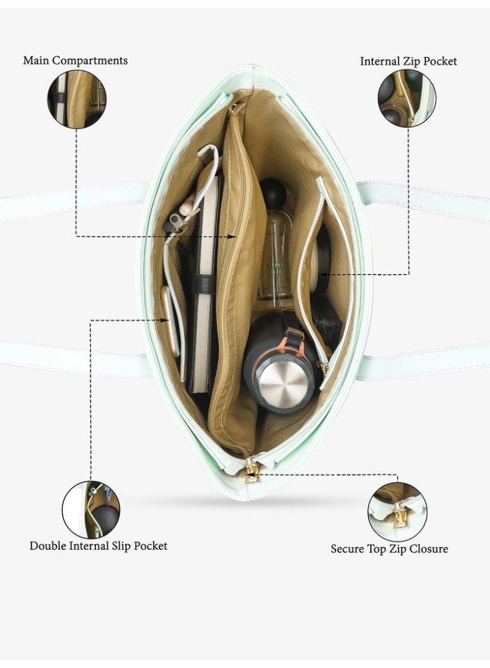 CAPRESE ALAYA SATCHEL LARGE BLUE - Image 4