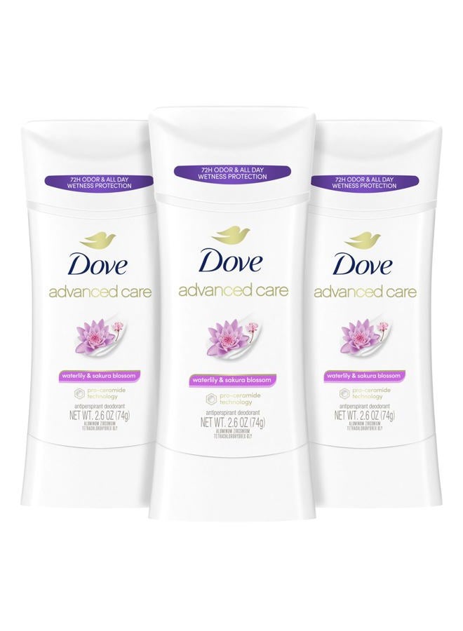 Dove Nourishing Secrets Antiperspirant Deodorant Stick for Women Waterlily Sakura Blossom for 48 Hour Underarm Sweat Protection And Soft And Comfortable Underarms 2.6 oz 3 Count, 7.8 Ounce - Image 1