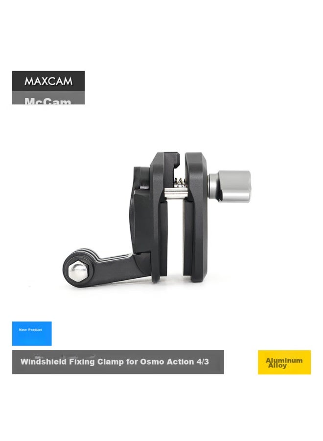Maxcam/maisikamu Aluminum Alloy Windshield Mount Bracket For Action Cameras, Motorcycle, Gopro 13/12, Ace Pro 2, Cycling Accessories - Image 3