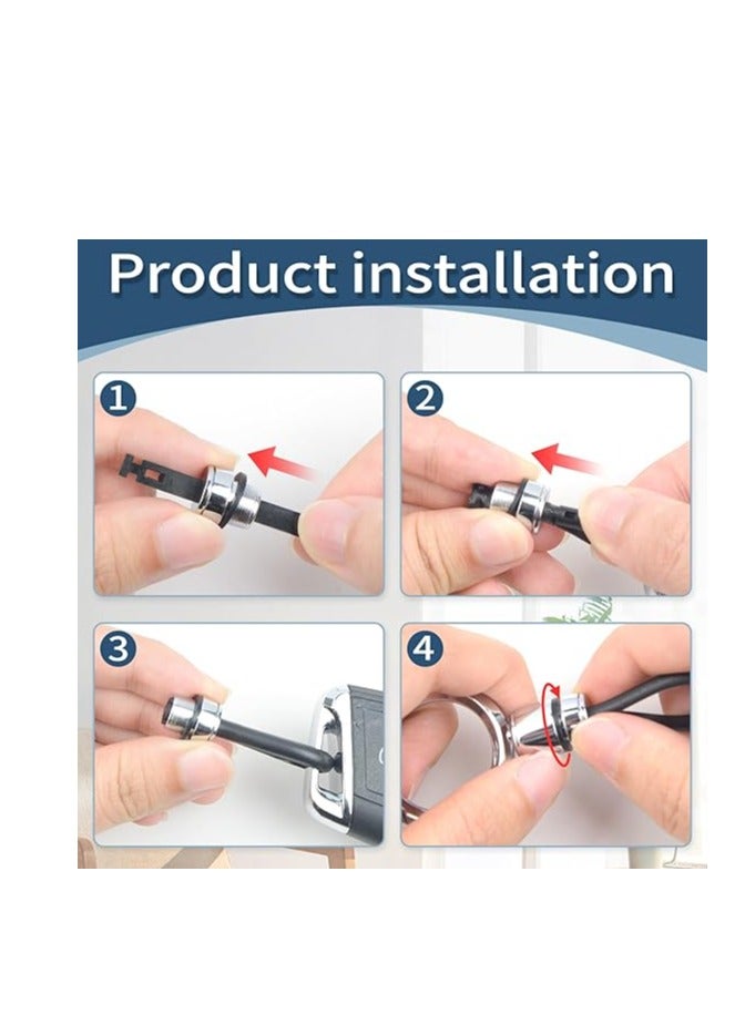 OUYoo Key Fob Cover Case, Keychain, Metal Shell Cover Compatible for BMW 2 3 5 7 Series X1 X2 X3 X5 X6 X7 X5m Z4 M3 M5 M6 G05 G20 G30 G31 G80 F10 F15 Series Premium TPU all-inclusive key case with key chain.（Red） - Image 4