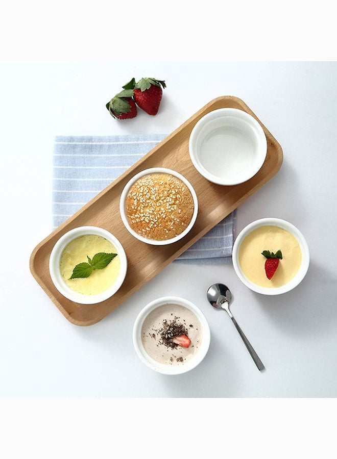 6 Pieces Ceramic Ramekins 10Oz White Souffle Oven Safe Stoneware Bakeware Porcelain Ramekin Set Serving For Sauces Dipping Onion Soup Lava Cake Flan Creme Brulee Pudding Mini Custard Dishes