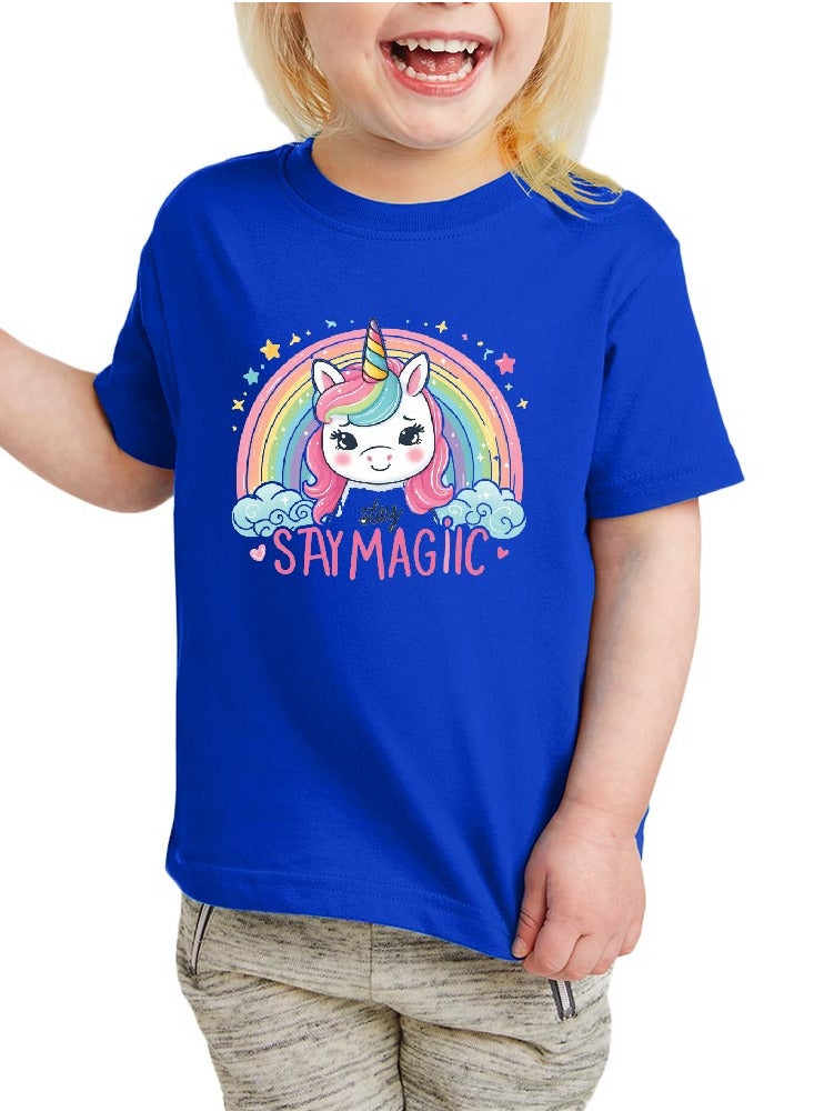 برينت شوب فور مي مجموعة مكونة من 5 تي شيرتات بناتي أنيق - تي شيرت كومبو مطبوع بأكمام قصيرة للفتيات - تي شيرت برقبة دائرية للفتيات - تي شيرت كومبو للأطفال - Image 4