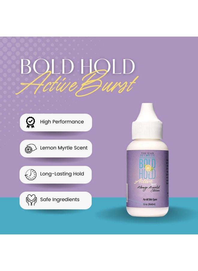 The Hair Diagram - Bold Hold Active Burst Alonzo Arnold Edition Strong Hold Glue For Wigs And Hair Systems Lemon Scent Non Toxic No Latex 1.3Oz - Image 1