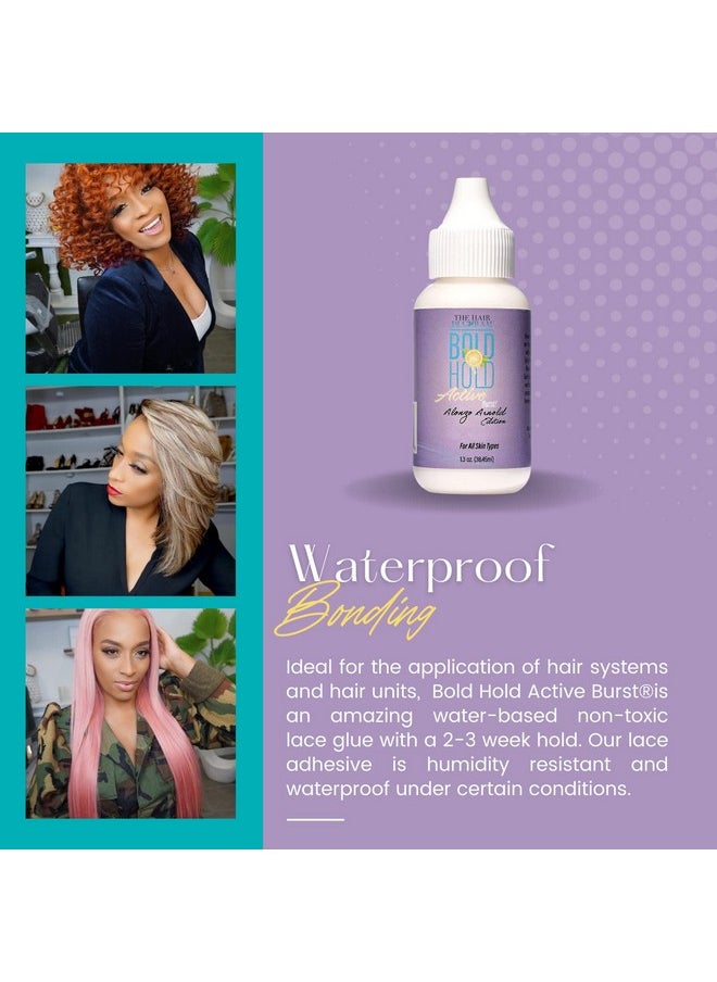The Hair Diagram - Bold Hold Active Burst Alonzo Arnold Edition Strong Hold Glue For Wigs And Hair Systems Lemon Scent Non Toxic No Latex 1.3Oz - Image 1