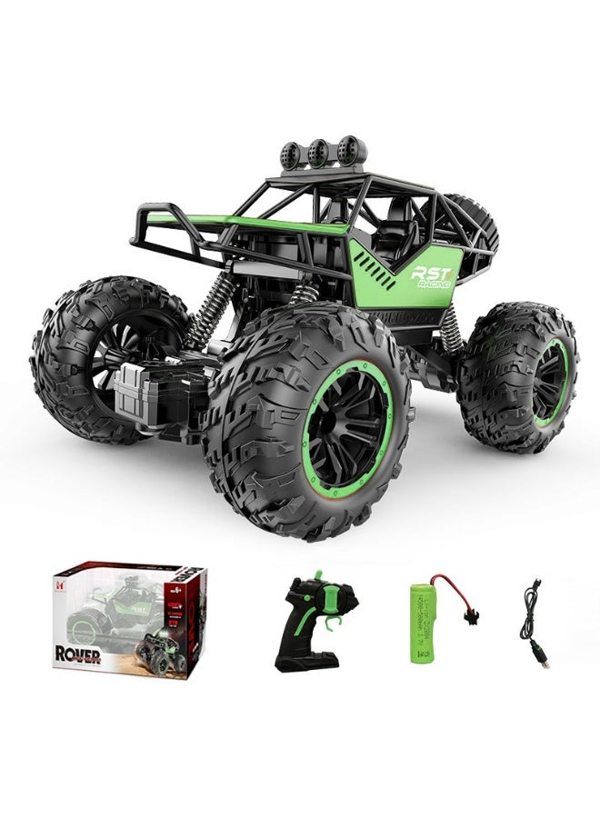Rover High-Speed Off-Road Bigfoot Climbing Remote Control Toy Car For Ages 8+ Years 20.5×14×12.5cm Green - Image 1
