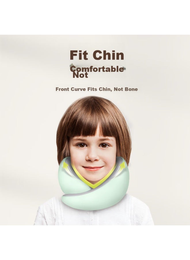 Back2 Children's U-shaped Pillow, Neck Support Cushion, Travel Portable U-shaped Pillow, Memory Foam, For Airplane, High-speed Rail, Car Sleeping Headrest - Image 3