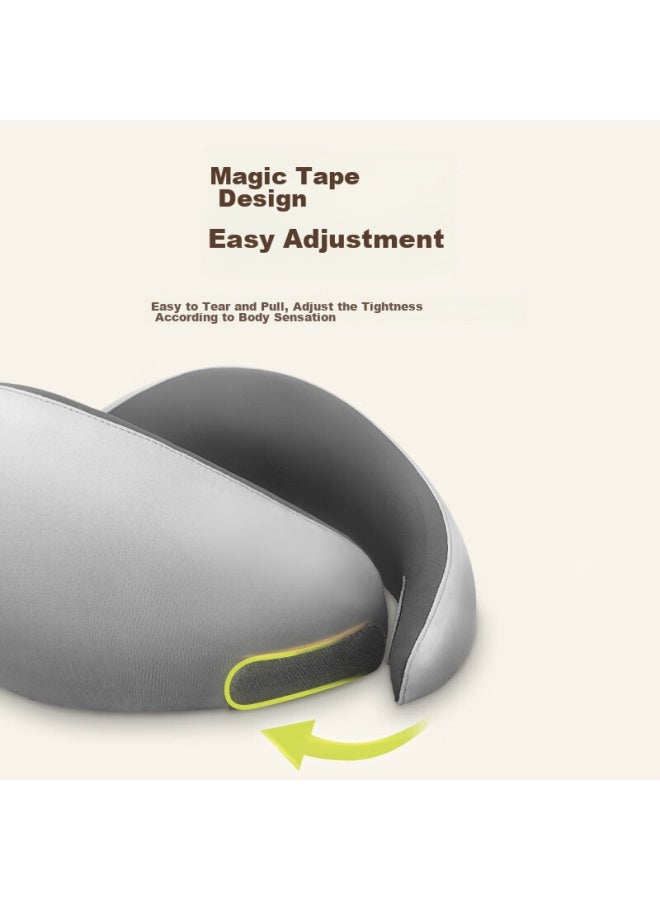 Back2 Children's U-shaped Pillow, Neck Support Cushion, Travel Portable U-shaped Pillow, Memory Foam, For Airplane, High-speed Rail, Car Sleeping Headrest - Image 2