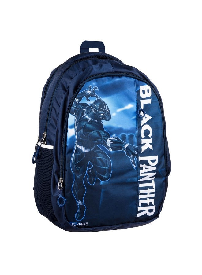 كوبير إندستريز حقائب مدرسية من Kuber Industries Marvel Black Panther | حقائب مدرسية للأطفال | حقيبة كتب مجمعة | حقيبة ظهر للسفر | حقيبة مدرسية للبنات والأولاد | حقيبة مدرسية بخمسة أقسام | تتضمن غطاء حقيبة | أزرق - Image 1