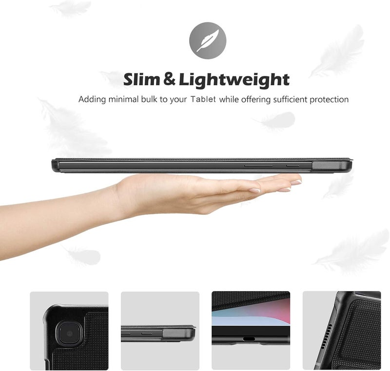 Procases Galaxy Tab S6 Lite 10.4 Case 2022 2020 With Stylus Holder, Slim Stand Protective Folio Case Smart Cover For Galaxy Tab S6 Lite 10.4 Inch Sm-P613 P610 P615 -Black - Image 5