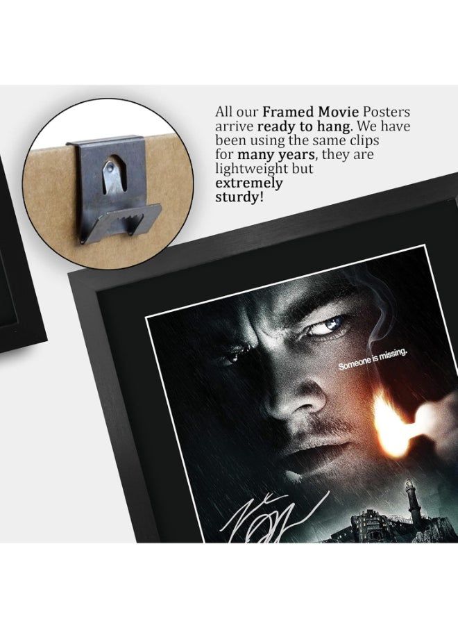 HWC Trading HWC Trading Shutter Island Movie Poster Leo DiCaprio Signed 16 x 12 inch Framed Gift Printed Autograph Film Print Photo Picture Display - 16" x 12" Framed  - Image 5