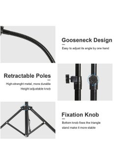 Gooseneck iPad Tablet & Mobile Phone Holder Tripod Stand, 360 Swivel Adjustable Cradle Bracket Tripod Mount for Apple iPad Pro 12.9 and All others 4.7 to 13 inch - pzsku/Z3F59EF04F3AB7CA28102Z/45/_/1694614758/f3878d44-b558-4f30-88a9-ac18da2752c5