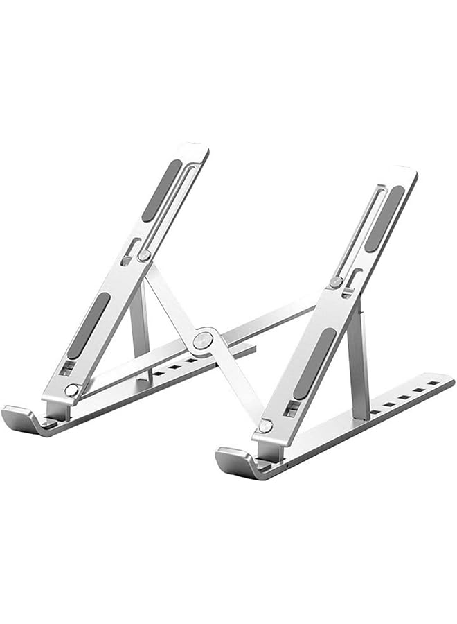 erorex Aluminum Laptop Stand For Desk 6 Angles Adjustable Laptop Riser Ergonomic Foldable Notebook Stand Compatible With Laptops And Ipad Up To 15 Inch  - Image 1