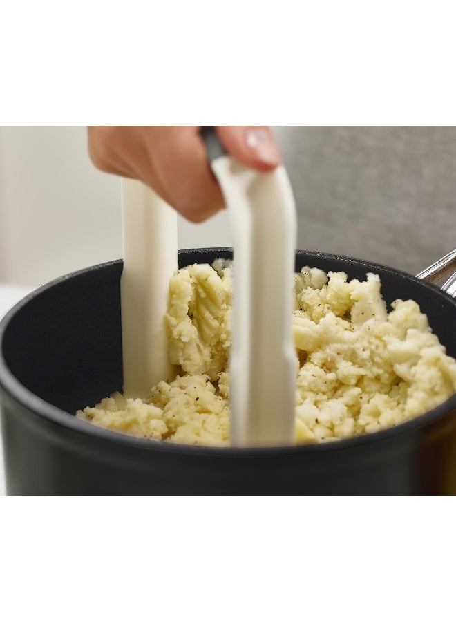 Joseph Joseph Duo Easy-grip Potato Masher White - Image 5