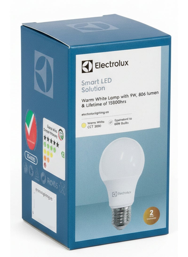 Electrolux Smart Led Solution Warm Light Lamp With 9W 806 Lumen Lifetime Of 15000Hrs
