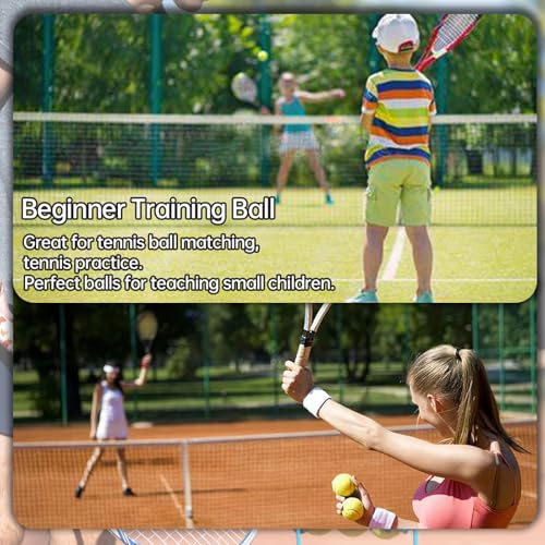 Magicorange Tennis Balls, 12 Pack Advanced Training Tennis Balls Practice Balls, Pet Dog Playing Balls, Come with Mesh Bag for Easy Transport, Good for Beginner Training Ball (Green) - Image 4
