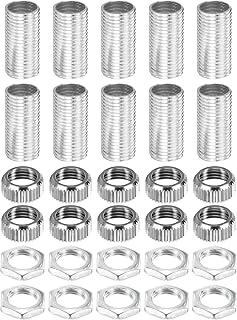 MECCANIXITY MECCANIXITY G4 Lamp Hardware Fixtures Kit, with M10 Thread Lamp Pipe Hex Nut Socket Cap Fit for G4 Bulb Socket, Pack of  - Image 1