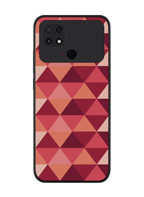 Rugged Black edge case for Xiaomi Poco C40 Slim fit Soft Case Flexible Rubber Edges Anti Drop TPU Gel Thin Cover - Topsy Turvy Triangles