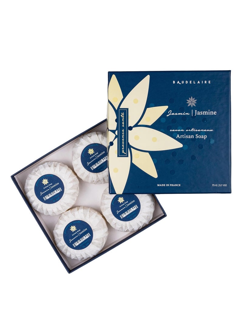 Provence Sante - Provence Sante Jasmine Soap, Gift Box of 4 Bar, 2.70-Ounce - Image 1