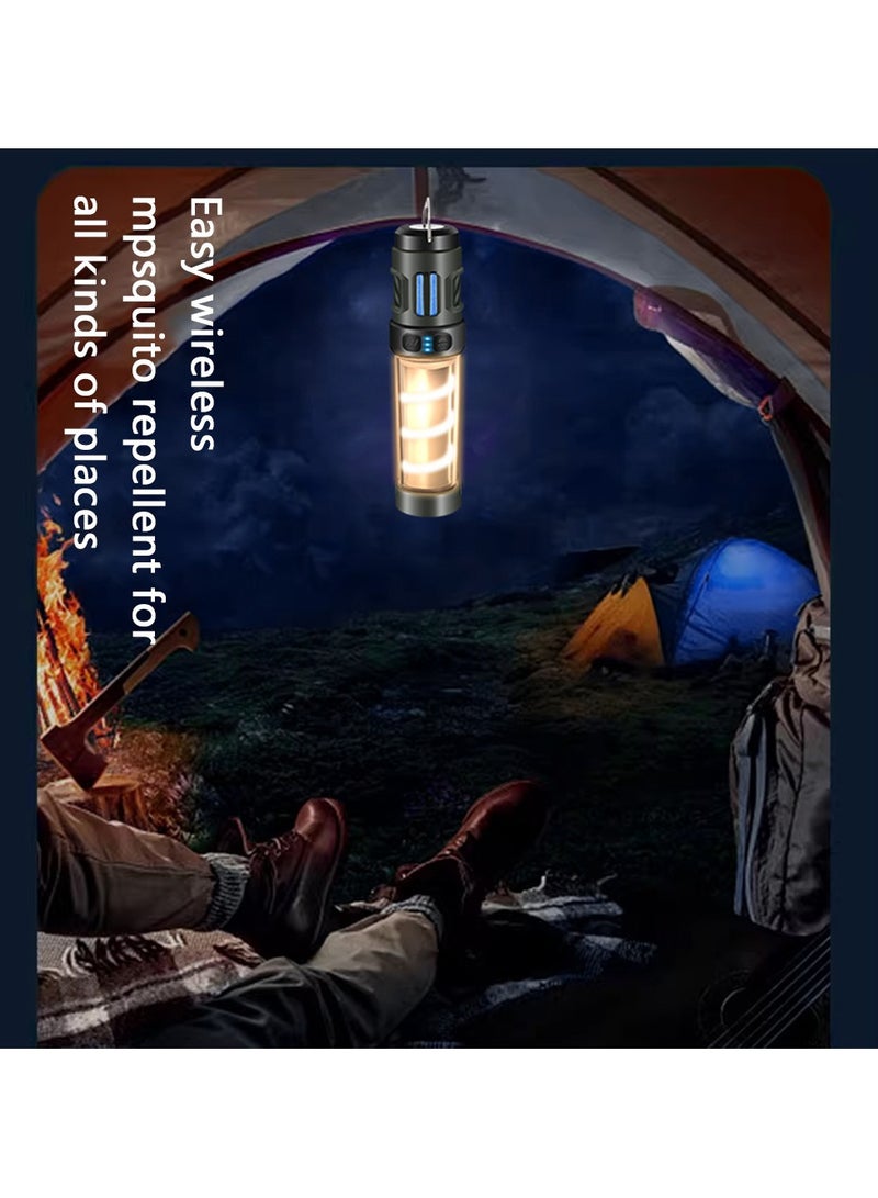 مصابيح تخييم خارجية - مصابيح مقاومة للعض في التخييم - مصابيح عمل محمولة وخفيفة الوزن، قابلة للشحن عبر USB، مصباح يدوي للاستخدام الداخلي والخارجي، مناسب للانقطاع الكهربائي والمشي في الطبيعة. - Image 3