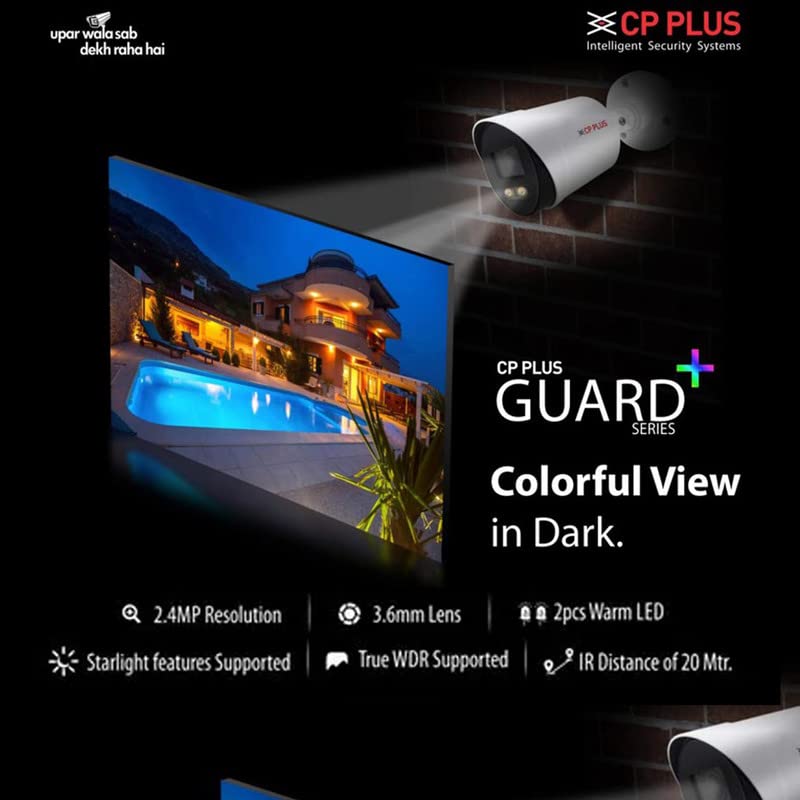 Clocite 4CH DVR 5MP Guard 2 Dome 2 Bullet Cameras with 247 Colorful Imaging DayNight Color Vision 1TB HDD Copper Cable Roll 13 CLOCITE 4CH SMPS BNC DC Full Combo Kit - Image 2
