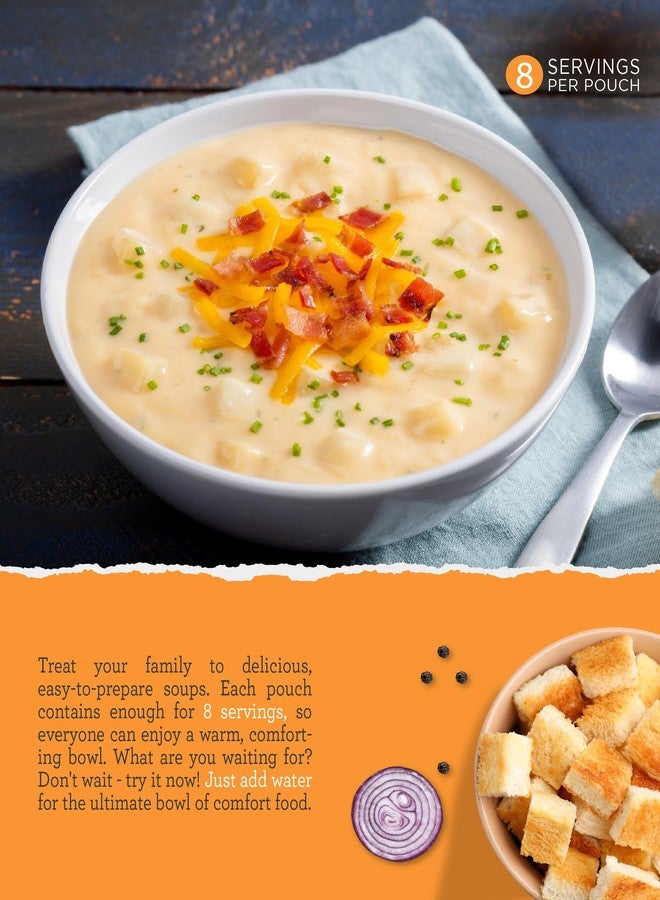 READYWISE - Simple Kitchen, Soup Sampler, Variety Pack, 8 Servings Per Pouch, Soup Mix, Family Size, Gluten Free Options, Freeze Dried Food, Soup for Family, Pack of 8 - Image 4