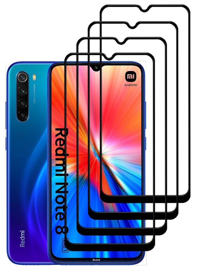 ACLIX 4 Pieces Antistatic ESD Dustproof Premium Quality High Definition Tempered Glass Screen Protector Designed For Xiaomi Redmi Note 8 - Image 1
