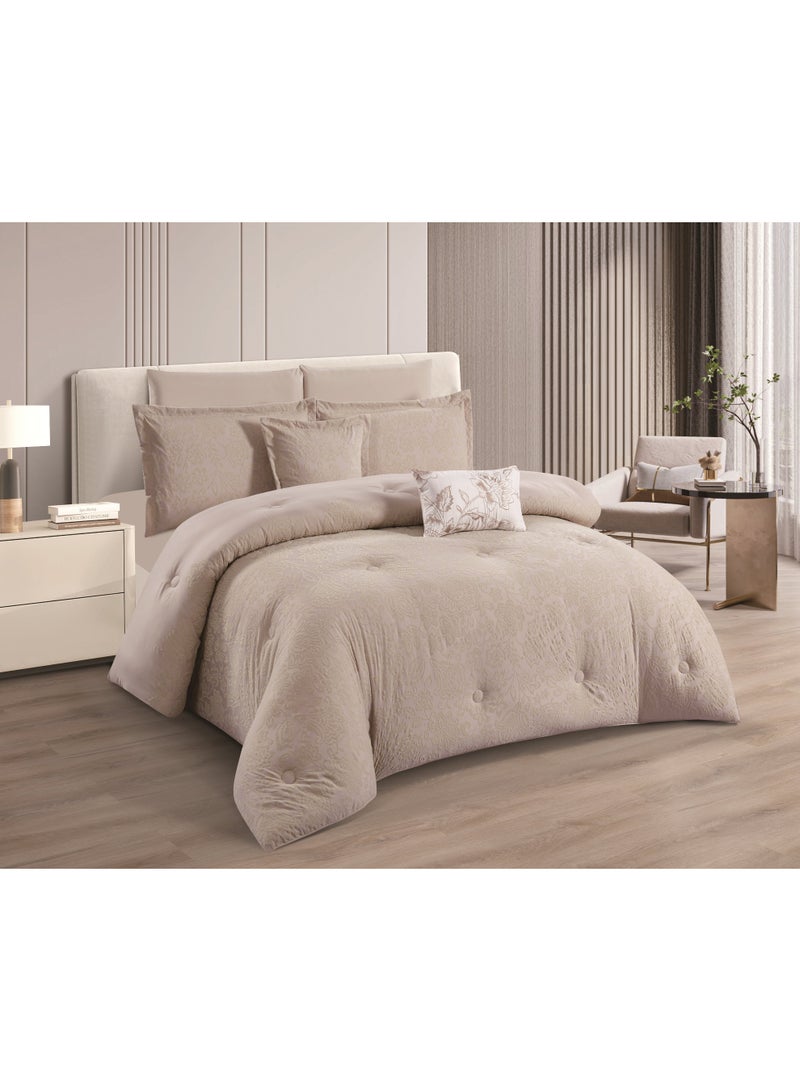 Hours comforter set double size Modern and distinctive pattern 8-piece jacquard - Image 1