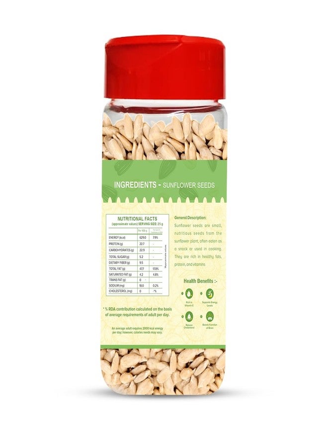 Brew Lab Premium Sunflower Seeds for Eating, Rich in Protein & Fiber (100 Gram) - Image 2