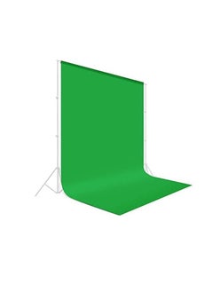 PADOM Padom 10X20 ft(3X6M) Green Photography Backdrop Solid Color Background,Photo Studio,Collapsible High Density Screen for Video Photography and Television, Non-Gloss Reflective Fabrication  - Image 1