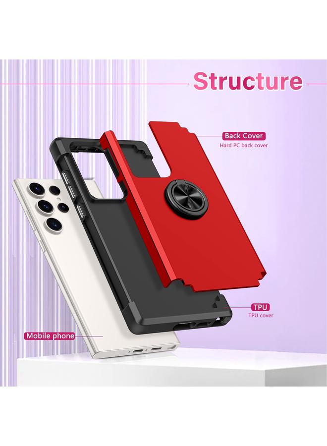 اس-توب جراب لهاتف Samsung Galaxy S23 Ultra 5G L2 مزود بحلقة دوارة وحامل مغناطيسي للهاتف - Image 2