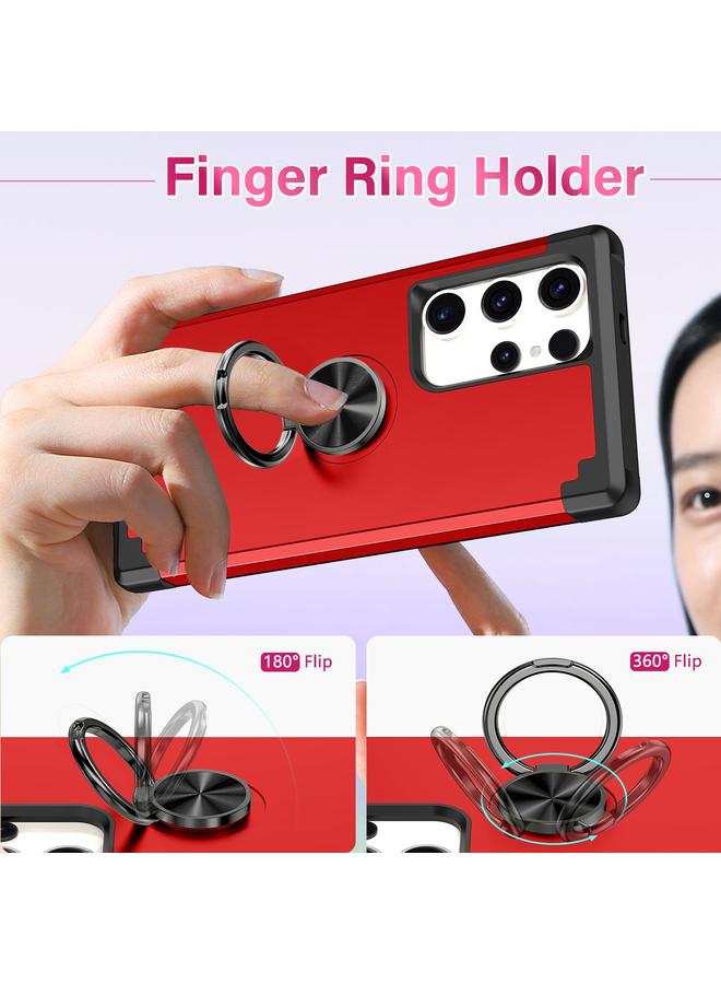 اس-توب جراب لهاتف Samsung Galaxy S23 Ultra 5G L2 مزود بحلقة دوارة وحامل مغناطيسي للهاتف - Image 3