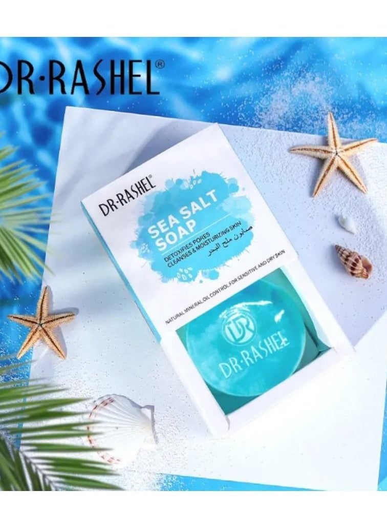 DR. RASHEL - Sea Salt Soap Blue 100grams - Image 1