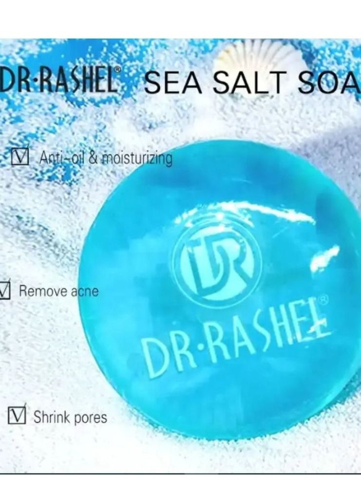 DR. RASHEL - Sea Salt Soap Blue 100grams - Image 1