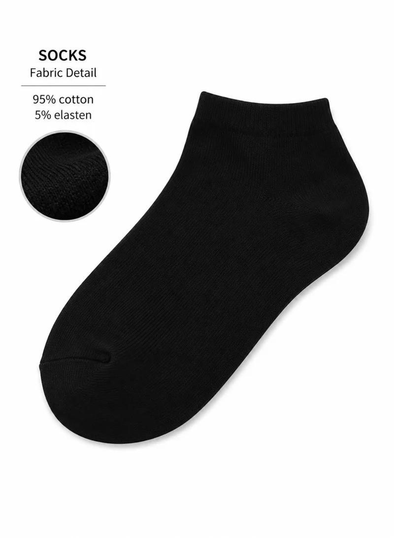 Al Ibrah Kids Cotton School Ankle Socks 3-Pack for Boys and Girls