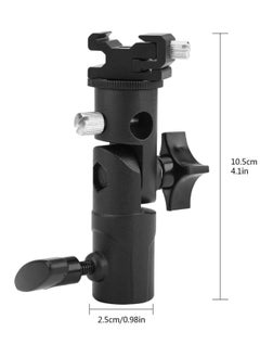 Captaintech SYOSI Camera Flash Bracket, Swivel Light Stand 180° Adjustable for 1/4" 3/8" Lamp Mount Tripod  - Image 3