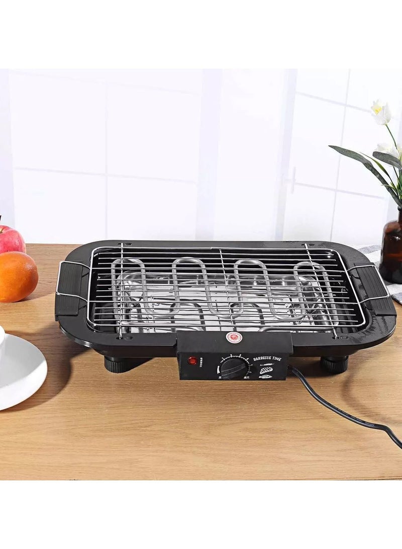 BBQ Electric Barbeque Grill Electronic PAN with Power Indicator Light - BBQ Grill Tandoori Maker Black - Image 4
