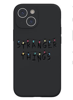 Theodor Protective Slim Fit Case Liquid Silicone Cover with Full Body Protection Anti-Scratch Shockproof Case For iPhone 14 Black  - Sweet Summer Time  - Image 1