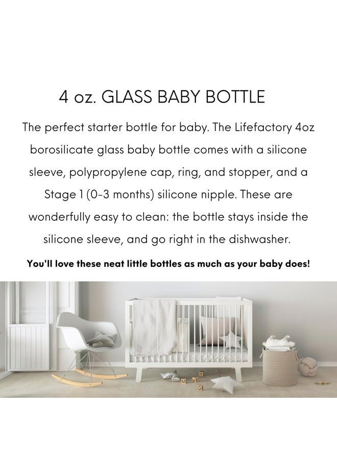 lifefactory Baby Bundle - Bottle Set - Sky/Mint - 4 oz - 2 pk - Image 2