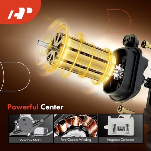 A-Premium Power Window Regulator with Motor Compatible with Lincoln Town Car Sedan Limousine 1993-1997 Front Left Driver Side - Image 4