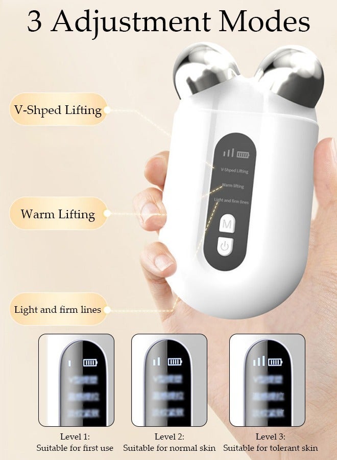 DUNISO Microcurrent Facial Massager Roller, Microcurrent Facial Device, Face Sculpting Tool for Instant Face Lift, Skin Tightening Wrinkle Removal Anti Aging Tool - Image 3
