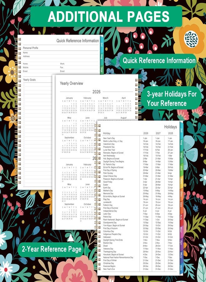 Journaltastic Planner 2026-2027 - 9" x 11", 2026-2027 Academic Planner, JUL.2026 - JUN.2027, Weekly and Monthly Planning with Monthly Tabs, Back Pocket + Thick Paper + Twin-Wire Binding - Image 5