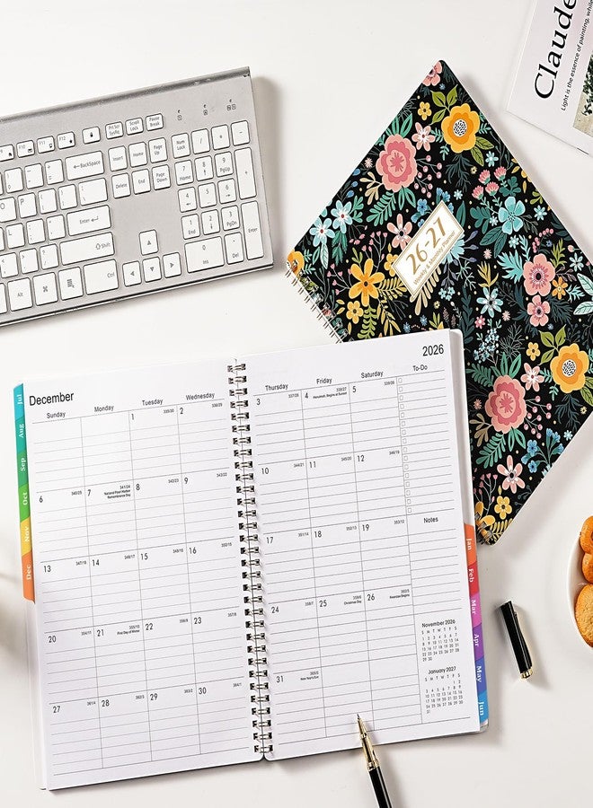 Journaltastic Planner 2026-2027 - 9" x 11", 2026-2027 Academic Planner, JUL.2026 - JUN.2027, Weekly and Monthly Planning with Monthly Tabs, Back Pocket + Thick Paper + Twin-Wire Binding - Image 2