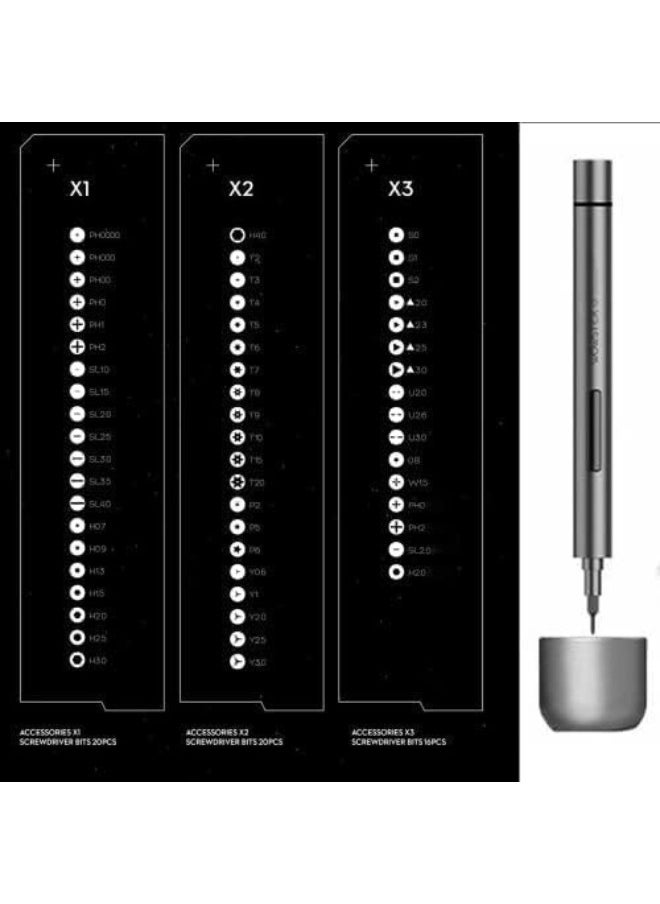 LUMIVE Lumive Cordless Electric Screwdriver Electric Screwdriver Portable 64 in 1 Bits Screw Driver Set Rechargeable Screwdriver for Cell Phone Camera Notebook Repair Tools Kit  - Image 5