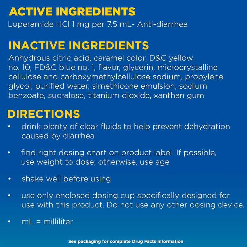 IMODIUM دواء إيموديوم A-D السائل المضاد للإسهال مع لوبيراميد HCl للمساعدة في السيطرة على أعراض الإسهال بسبب الإسهال الحاد وإسهال المسافرين، بنكهة النعناع، مؤهل لـ HSA/FSA، 4 أونصات سائلة - Image 5