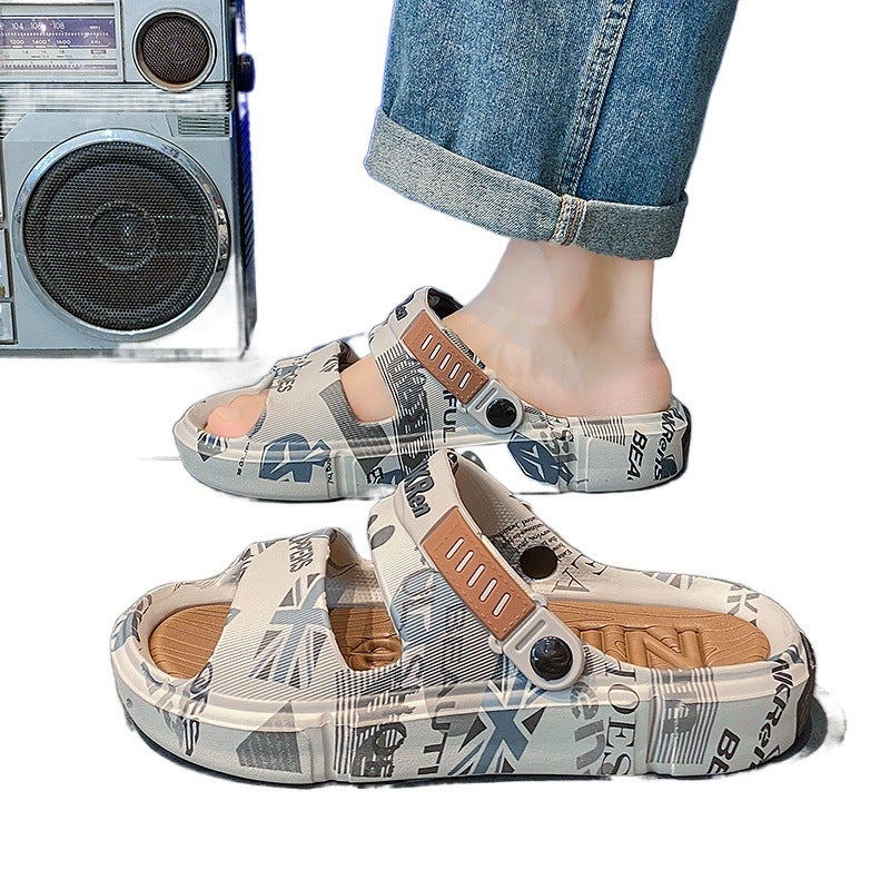 Beach Sandals Men'S Summer Outer Wear Feeling Plus Size 46 Sports Boys Two-In-One Driving Dual-Use Slippers - Image 5