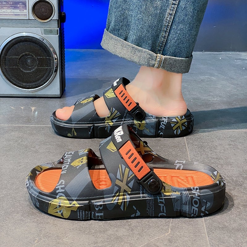 Beach Sandals Men'S Summer Outer Wear Feeling Plus Size 46 Sports Boys Two-In-One Driving Dual-Use Slippers - Image 3