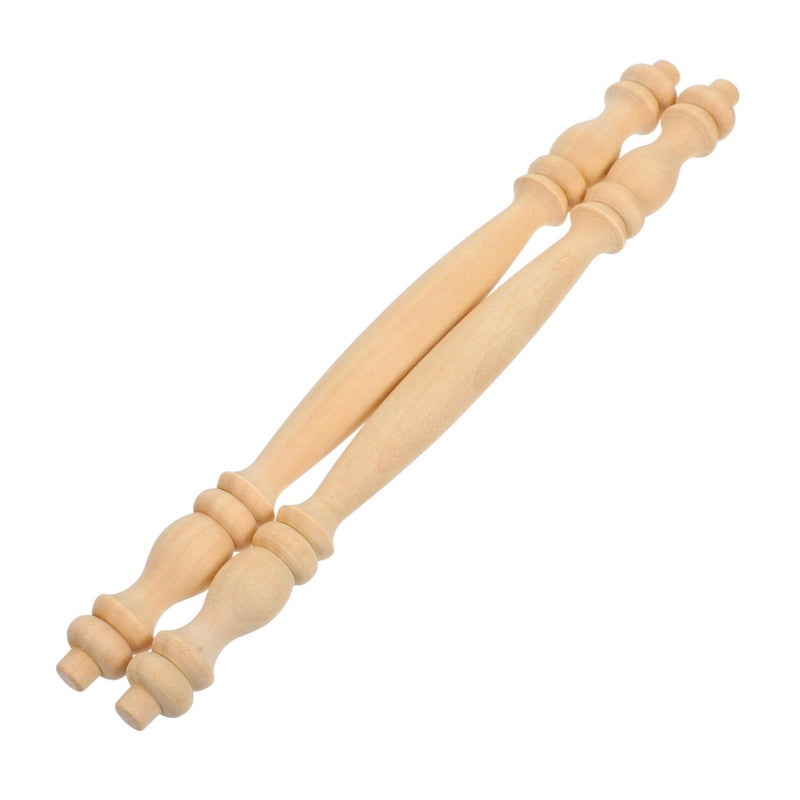 2 Classic Roman Column Wood Stair Spindles Furniture Decorative Spindles - Image 2